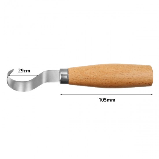 Wood Carving Hook Spoon Chisel Woodworking Cutter Craft Sharp Edge Tool