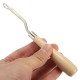 Wooden Handle Crochet Needle Latch Hook Puller Tool For Canvas Rug Mats Making Wooden Handle Crochet Needle Latch Hook Puller Tool For Canvas Rug Mats Making