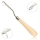 Wooden Handle Crochet Needle Latch Hook Puller Tool For Canvas Rug Mats Making