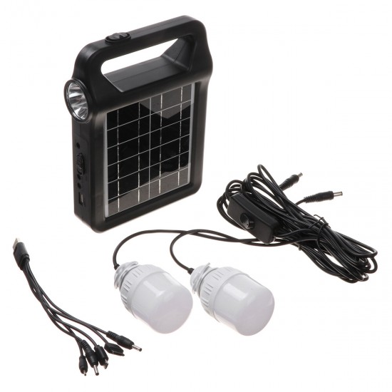 2-in-1 2W 6V Solar Panel Camping Light Solar Energy Spotlight Large Capacity Mobile Power Bank For Outdoor Hiking Hunting 2-in-1 2W 6V Solar Panel Camping Light Solar Energy Spotlight Large Capacity Mobile Power Bank For Outdoor Hiking Hunting