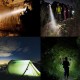 3000LM USB Rechargeble Super Bright LED Spotlight Waterproof Searchlight Torch Hiking LED Flashlight