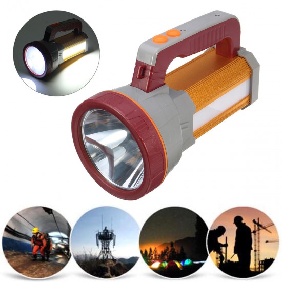 3000LM USB Rechargeble Super Bright LED Spotlight Waterproof Searchlight Torch Hiking LED Flashlight