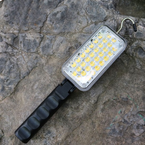 32 Beads LED Work Light 180° Handle Folding 2 Modes Bright Strong Magnet Hook USB Rechargeable Handheld Flashlight Cmaping Fishing Cycling