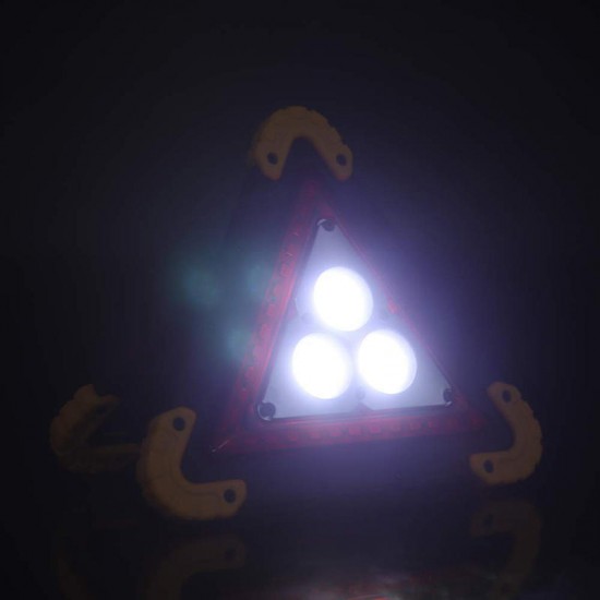 3COB+36 LEDs 1600LM 4 Modes Outdoor Portable Handle Triangle Emergency Lights Car Repair Work Light Flashlight 3COB+36 LEDs 1600LM 4 Modes Outdoor Portable Handle Triangle Emergency Lights Car Repair Work Light Flashlight