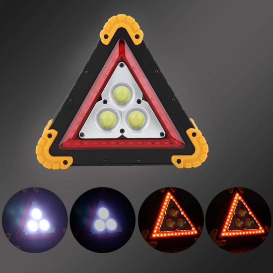 3COB+36 LEDs 1600LM 4 Modes Outdoor Portable Handle Triangle Emergency Lights Car Repair Work Light Flashlight 3COB+36 LEDs 1600LM 4 Modes Outdoor Portable Handle Triangle Emergency Lights Car Repair Work Light Flashlight