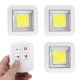 3Pcs 150LM 3W LED Lamp Wireless Remote Control Touch Night Light RC Bedroom Sensing Night Light for Baby Nursing Home