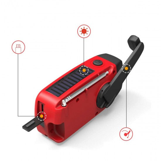 3in1 Emergency Hand Crank Self Powered AM/FM NOAA Solar Weather Radio + Powerful LED Flashlight Strong Light + 1000mAh Power Bank for Phone 3in1 Emergency Hand Crank Self Powered AM/FM NOAA Solar Weather Radio + Powerful LED Flashlight Strong Light + 1000mAh Power Bank for Phone