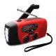 3in1 Emergency Hand Crank Self Powered AM/FM NOAA Solar Weather Radio + Powerful LED Flashlight Strong Light + 1000mAh Power Bank for Phone