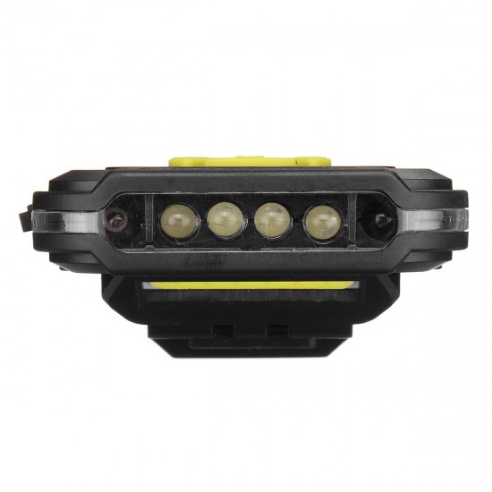 4 LED Clip-on Cap Headlamp 2 Modes USB Rechargeable Work Light Camping Hunting Torch Light