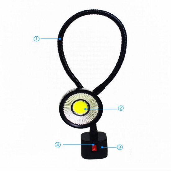 5W 220V Flexional COB Work Light Outdoor Multifunctional Worklights Maintenance Lights Emergency Lights with Magnet