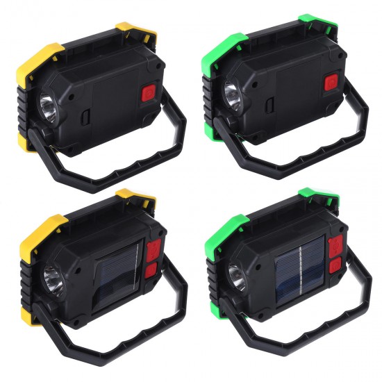 AA/Solar Battery COB 750LM Rechargeable Waterproof LED Portable Spotlight Work Light for Outdoor Camping Fishing AA/Solar Battery COB 750LM Rechargeable Waterproof LED Portable Spotlight Work Light for Outdoor Camping Fishing