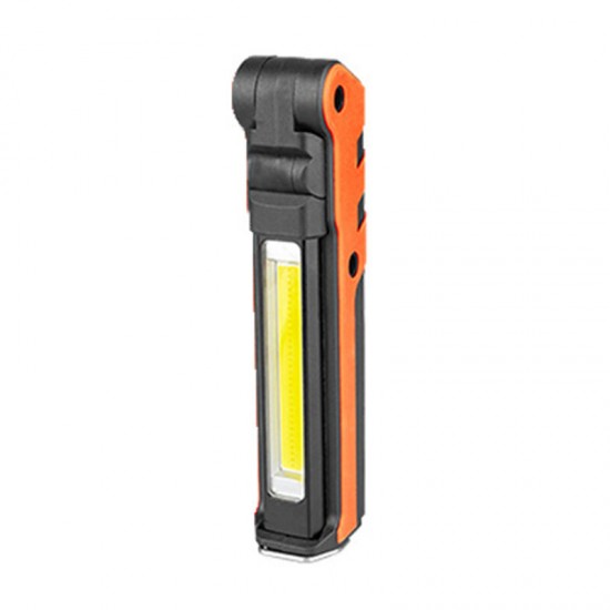 COB Front+Side LED 270° Rotation USB Charging Work Light Magnet Tail Folding Flashlight