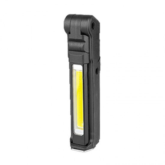 COB Front+Side LED 270° Rotation USB Charging Work Light Magnet Tail Folding Flashlight