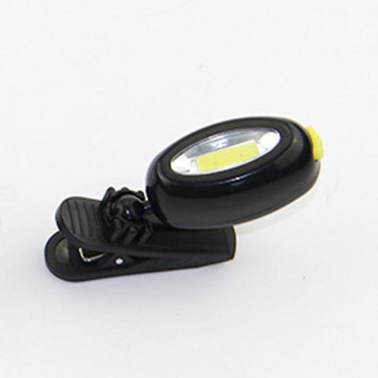 COB LED 3Modes Adjustable Cap Light Headlamp Mini Head Lights Flashlight with Clip