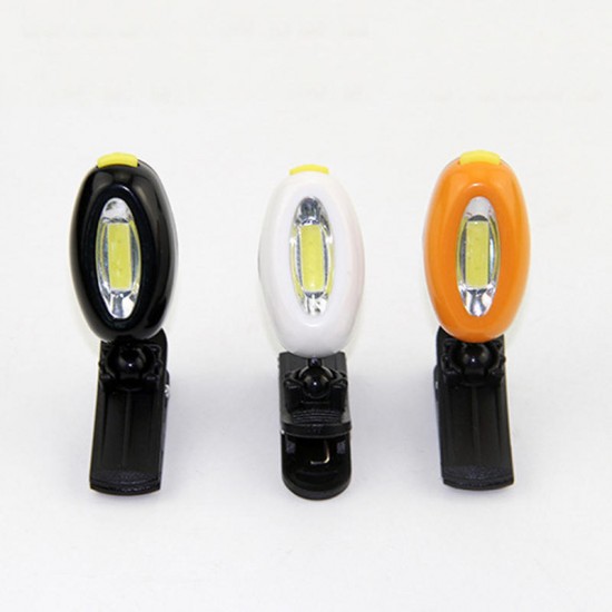 COB LED 3Modes Adjustable Cap Light Headlamp Mini Head Lights Flashlight with Clip