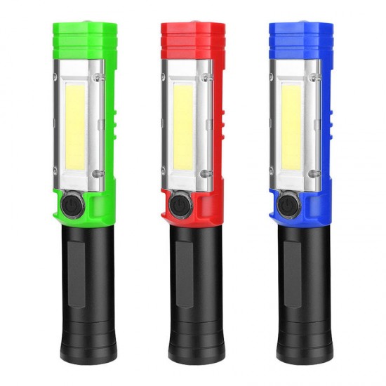 COB LED Light AA Battery Flashlight 4 Modes Magnetic Attraction Camping Hunting Emergency Lamp With Clip COB LED Light AA Battery Flashlight 4 Modes Magnetic Attraction Camping Hunting Emergency Lamp With Clip