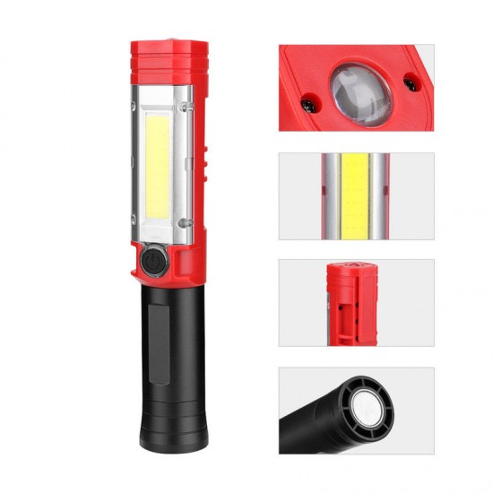 COB LED Light AA Battery Flashlight 4 Modes Magnetic Attraction Camping Hunting Emergency Lamp With Clip COB LED Light AA Battery Flashlight 4 Modes Magnetic Attraction Camping Hunting Emergency Lamp With Clip