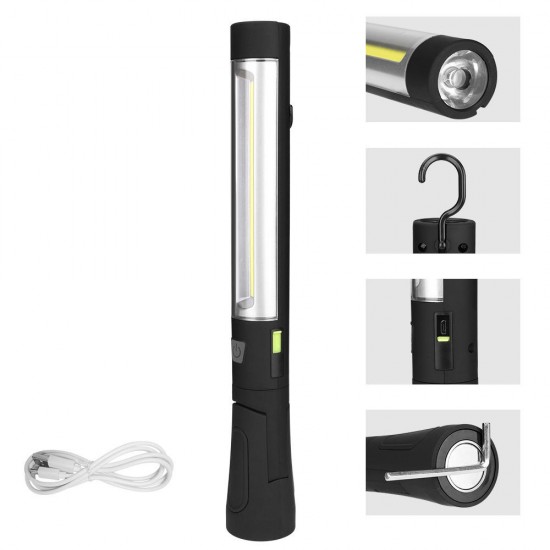 COB+LED 3Modes Emergency Worklight Outdoor USB Rechargeable Multifunctional Work Light with Magnetic Tail COB+LED 3Modes Emergency Worklight Outdoor USB Rechargeable Multifunctional Work Light with Magnetic Tail