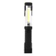 COB+LED Work Light USB Rechargeable Outdoor Camping Emergency Flashlight LED Torch-Black