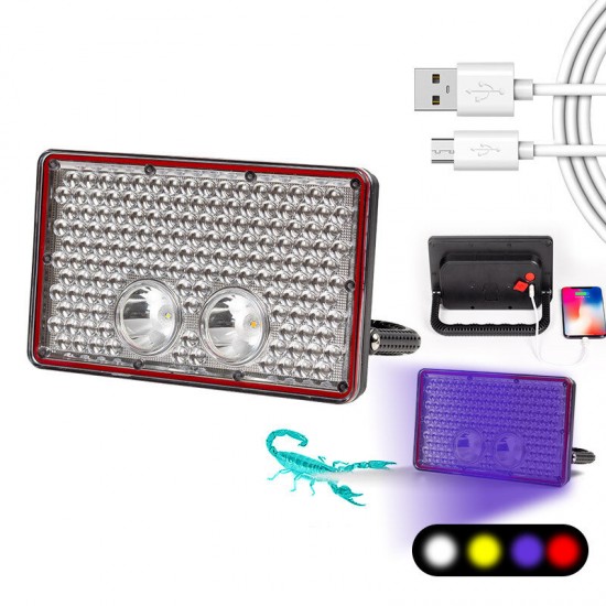 W861/W862/W863 6-Modes 2000LM 4-Light Source LED+UV Camping Work Light Fishing Waterproof Floodlight W861/W862/W863 6-Modes 2000LM 4-Light Source LED+UV Camping Work Light Fishing Waterproof Floodlight