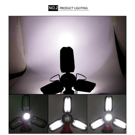 MX-8801 LED+COB 5Lights 8Modes USB Rechargeable Unfold Light Maintenance light Outdoor Camping Lamp LED Flashlight MX-8801 LED+COB 5Lights 8Modes USB Rechargeable Unfold Light Maintenance light Outdoor Camping Lamp LED Flashlight