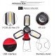 MX-8801 LED+COB 5Lights 8Modes USB Rechargeable Unfold Light Maintenance light Outdoor Camping Lamp LED Flashlight