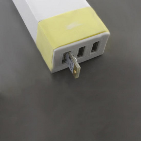 USB LED Light EDC Flashlight Two Sides Use EDC Camping Lamp Hunting Portable Emergency Lantern With Hand Strap Battery Box