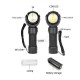 Rechargeable T6+COB LED Work Light Magnetic Torch Flashlight USB Lamp+18650