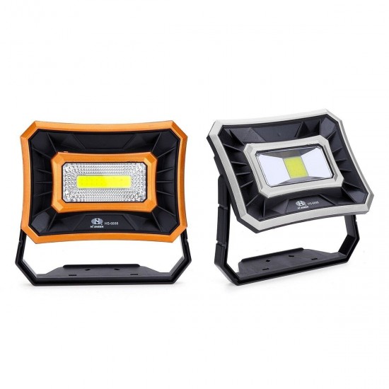 Rechargeable Work Light 50W 1000LM USB Waterproof COB LED Worklight Flood Lamp Battery Powered 2 Lights Models Emergency Lights Outdoor Camping Lamp Strong Light - Low Light Portable