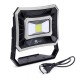 Rechargeable Work Light 50W 1000LM USB Waterproof COB LED Worklight Flood Lamp Battery Powered 2 Lights Models Emergency Lights Outdoor Camping Lamp Strong Light - Low Light Portable