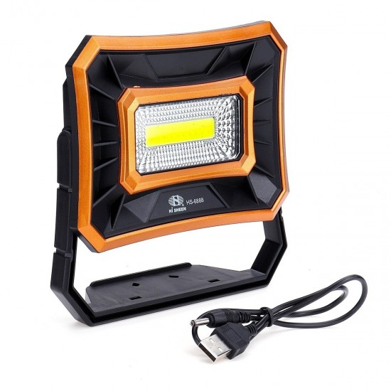 Rechargeable Work Light 50W 1000LM USB Waterproof COB LED Worklight Flood Lamp Battery Powered 2 Lights Models Emergency Lights Outdoor Camping Lamp Strong Light - Low Light Portable