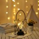 Retro Cage Light Mini Metal Battery Powered LED Bulb Lamp for Living Room Bedroom Kitchen Wedding Christmas