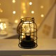 Retro Cage Light Mini Metal Battery Powered LED Bulb Lamp for Living Room Bedroom Kitchen Wedding Christmas