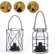 Retro Cage Light Mini Metal Battery Powered LED Bulb Lamp for Living Room Bedroom Kitchen Wedding Christmas