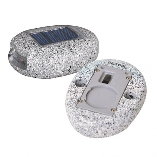 S12 2835 Multifunction Waterproof Solar Power Simulated Stone Light Garden Decoration Night Light