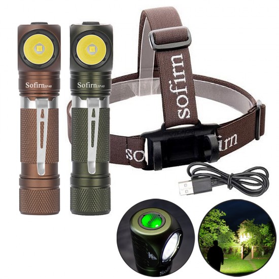 SP40 XPL 1200LM USB Rechargeable LED Headlamp L-shape 18350/18650 Flashlight with Magnet Tail Bright Outdoor Camping Work Light SP40 XPL 1200LM USB Rechargeable LED Headlamp L-shape 18350/18650 Flashlight with Magnet Tail Bright Outdoor Camping Work Light
