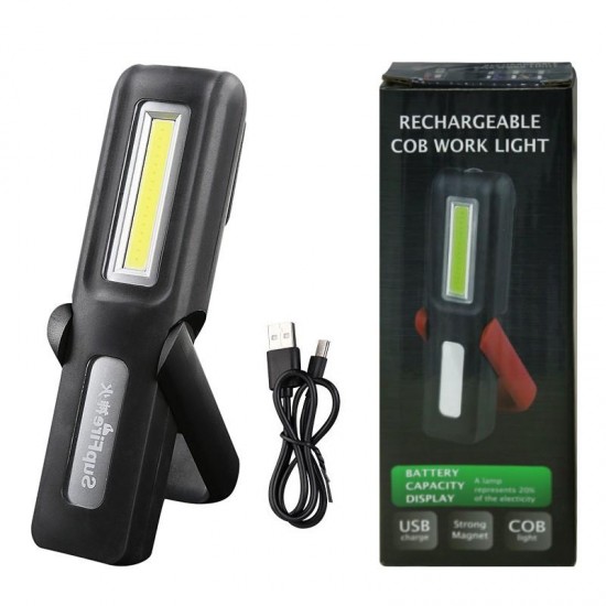 G6 LED+COB 2Modes 180° Rotatable USB Rechargeable Worklight Set Outdoor Multifunctional Maintenance Lights Emergency Lights Work Light with Magnet
