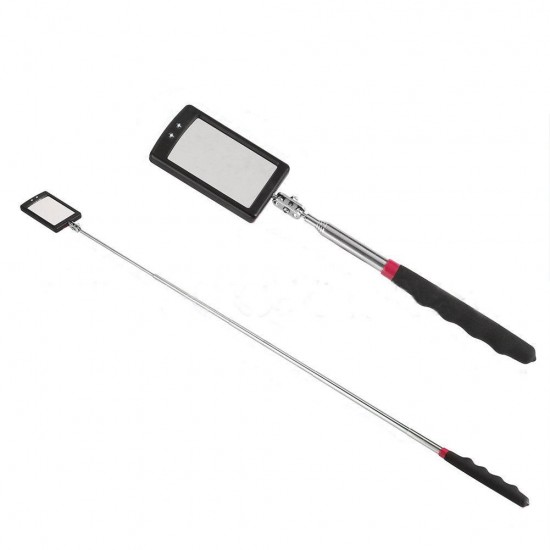 Telescopic Vehicle Inspection Mirror with LED Work Light Amplification Car Repair 360° Rotate LED Mirrors