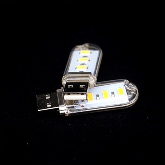 U16 3 x LEDs 120Lumens USB Rechargeable Portable USB EDC LED Flashlight Work Light