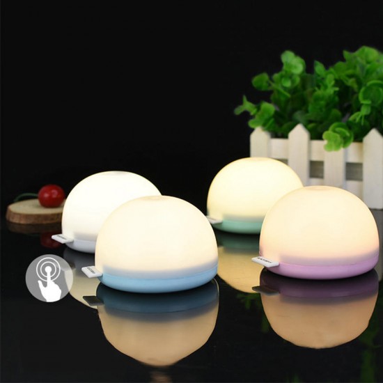 USB Chargeable Adjustable ABS 8*SMD LED Night Lamp Touch Night Light Built-in Magnet 500mAh Battery