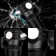 W565 T6 LED 500LM 3 Modes Electric Torch USB/Solar Charging Safety Hammer Cutter Tactical Flashlight