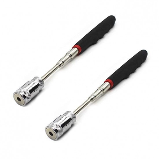 021 69cm Flexible Telescoping Magnetic Pick Up Extendable Tool For Picking Screwdriver Nuts Screw with Flashlight LED Light