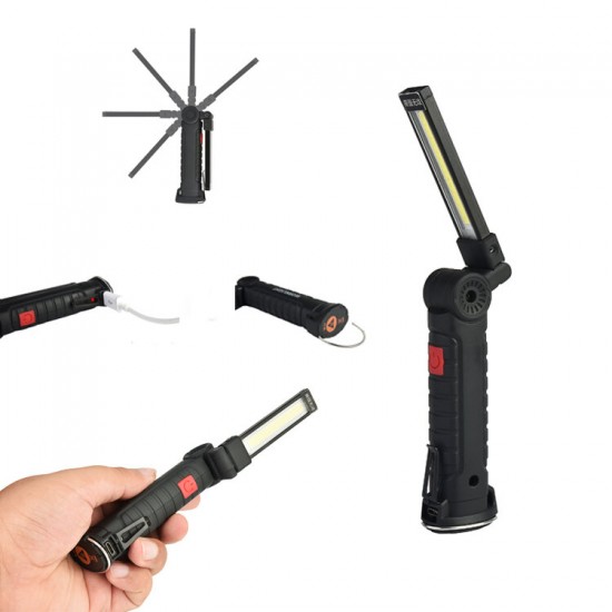 175B 360Degree Rotation USB Rechargeable COB+LED Emergency Worklight with Magnetic Tail Flashlight 175B 360Degree Rotation USB Rechargeable COB+LED Emergency Worklight with Magnetic Tail Flashlight