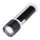 184A T6+COB LED Front & Side Light USB Rechargeable Zoomable Emergency Light Work Light LE