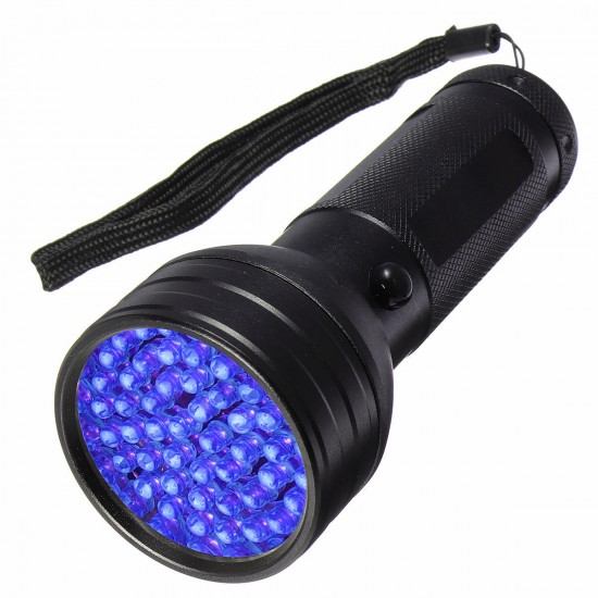 51 LED UV Scorpion Detector Hunter Finder Violet Blacklight Flashlight