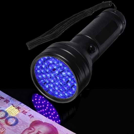 51 LED UV Scorpion Detector Hunter Finder Violet Blacklight Flashlight