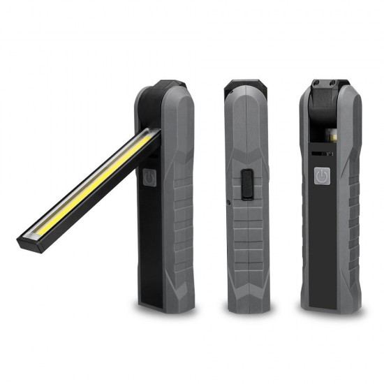 COB+LED 4Modes Emergency Worklight Outdoor Rotation USB Rechargeable Work Light with Magnetic Tail LED Flashlight COB+LED 4Modes Emergency Worklight Outdoor Rotation USB Rechargeable Work Light with Magnetic Tail LED Flashlight