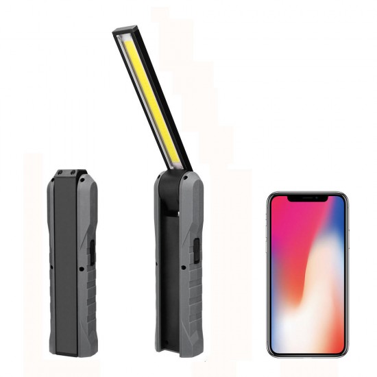 COB+LED 4Modes Emergency Worklight Outdoor Rotation USB Rechargeable Work Light with Magnetic Tail LED Flashlight COB+LED 4Modes Emergency Worklight Outdoor Rotation USB Rechargeable Work Light with Magnetic Tail LED Flashlight
