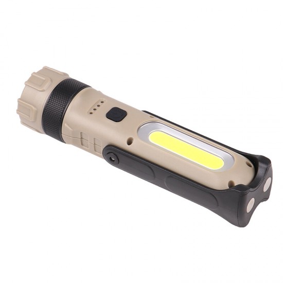 FL14 L2+COB 1800LM Multifunction Magnetic Bracket LED Flashlight 3 Modes USB Rechargeable Built-in Battery Waterproof Flashlight Work Light FL14 L2+COB 1800LM Multifunction Magnetic Bracket LED Flashlight 3 Modes USB Rechargeable Built-in Battery Waterproof Flashlight Work Light
