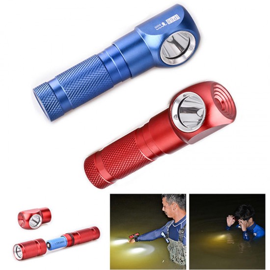 HX2 XP-G2 S3 1000LM Brightness Mini LED Flashlight With L Shape Head Light 18650